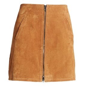 BlankNYC Alder Zip Suede Skirt Size 31